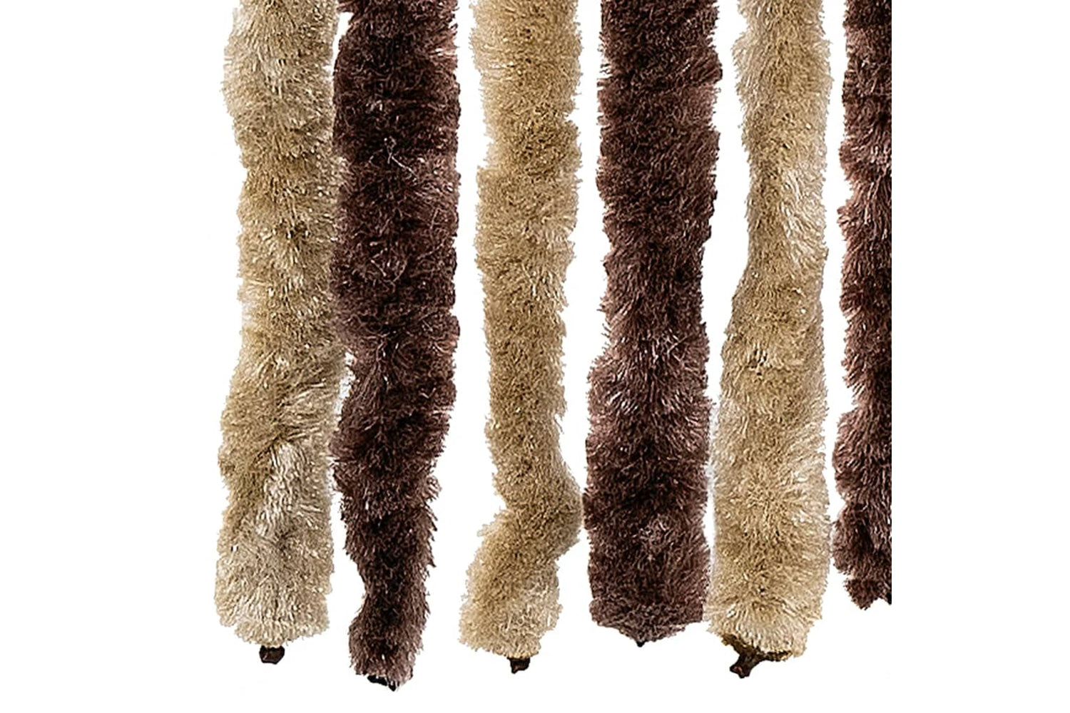 vidaXL Insect Curtain Beige And Light Brown 90x220cm Chenille-4