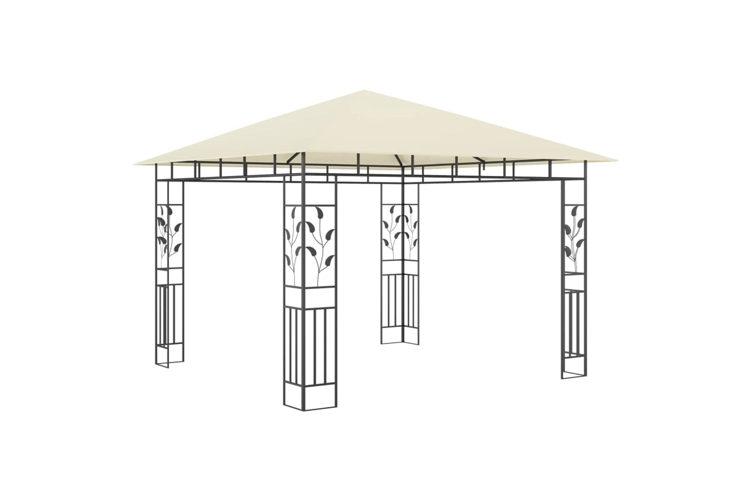 Vidaxl 47969 Gazebo With Mosquito Net 3x3x2.73 M Cream 180 G/mâ²-2