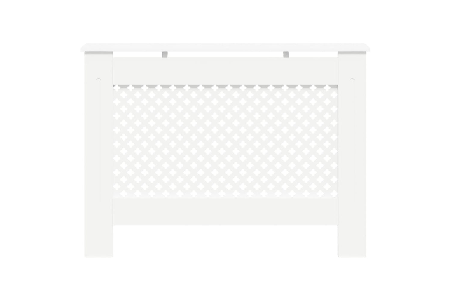 vidaXL Radiator Cover White 112x19x81.5cm Mdf-3