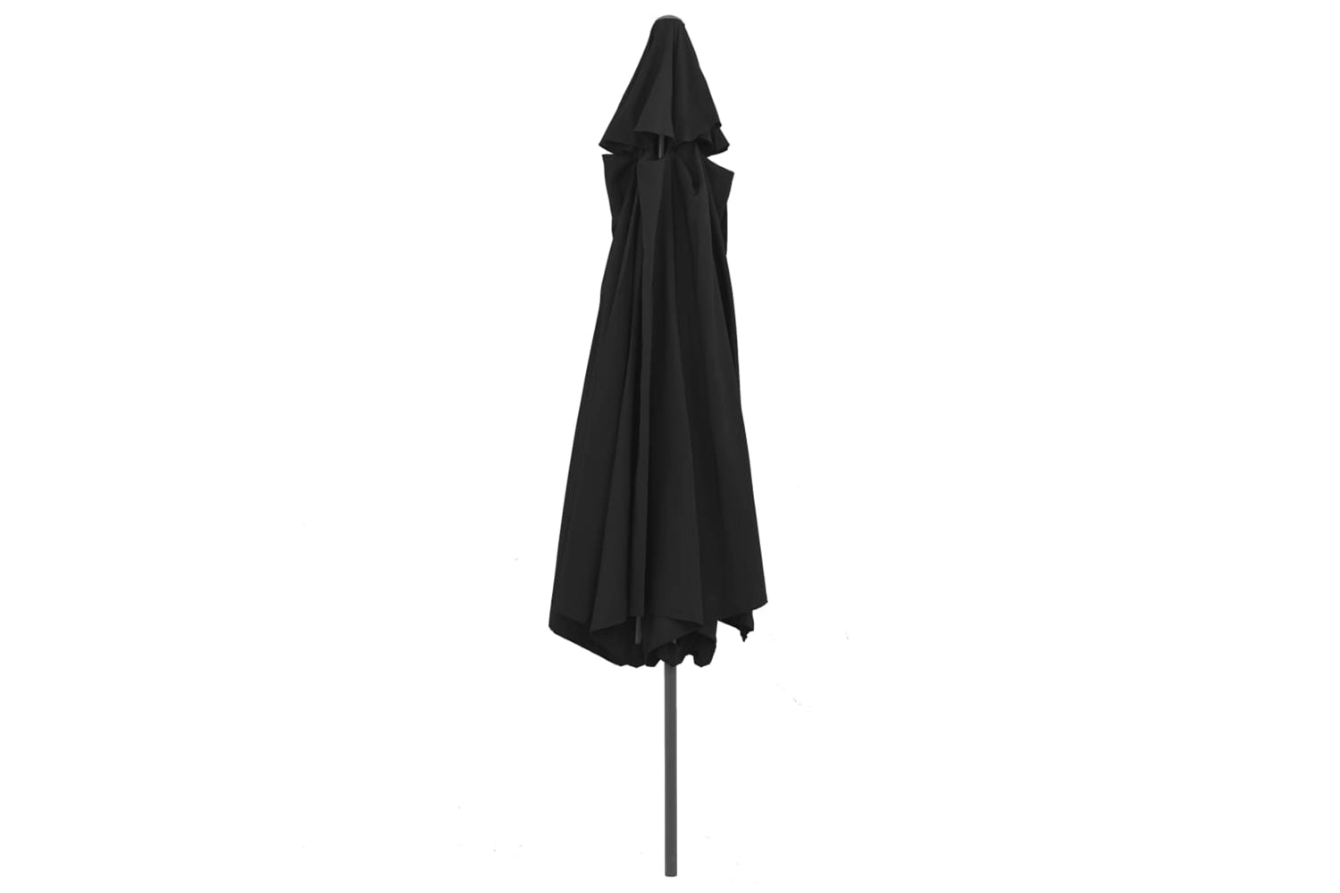 vidaXL Outdoor Parasol With Metal Pole 390cm Black-4