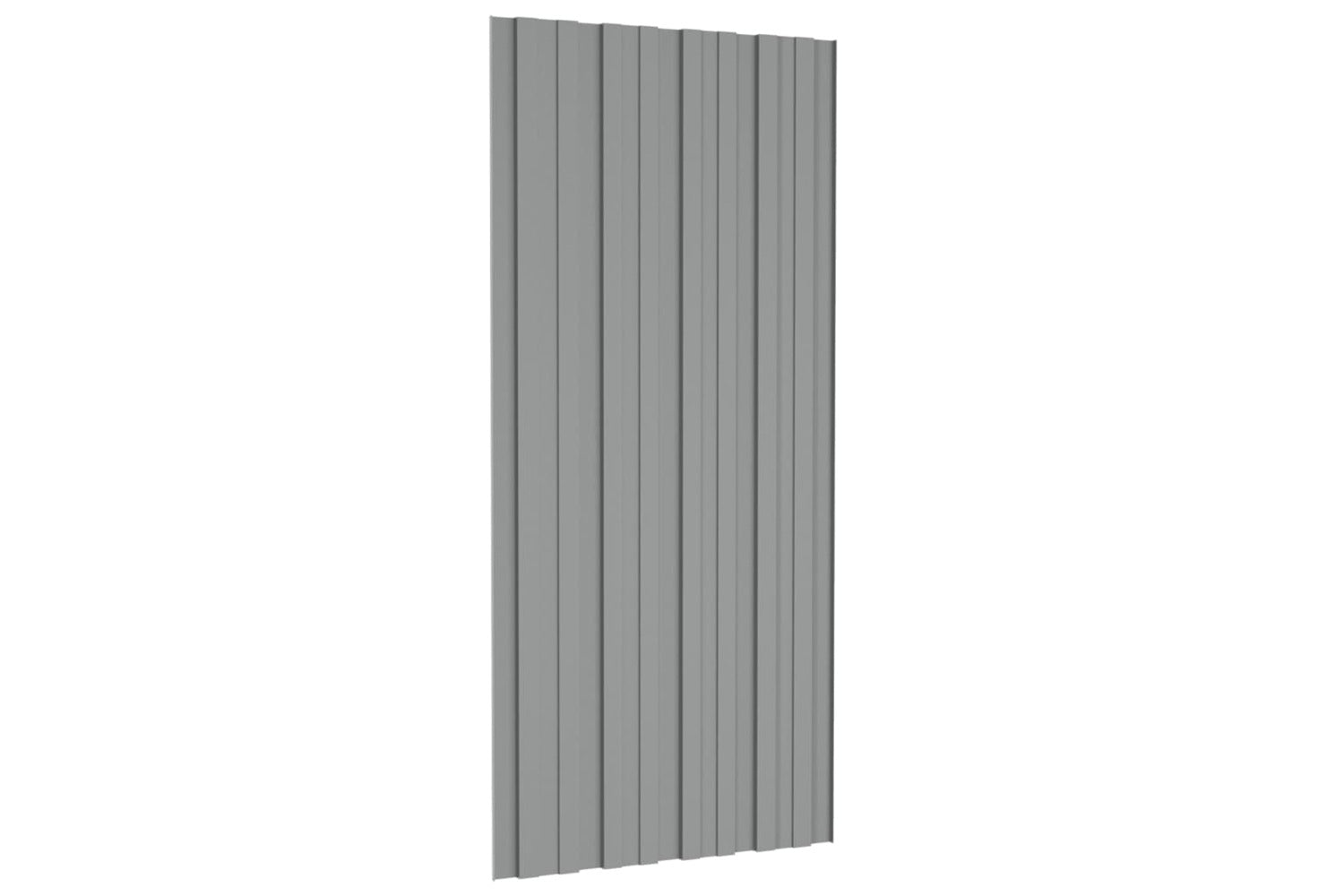vidaXL 317214 Roof Panels 36 Pcs Galvanised Steel Grey 100x45cm-4