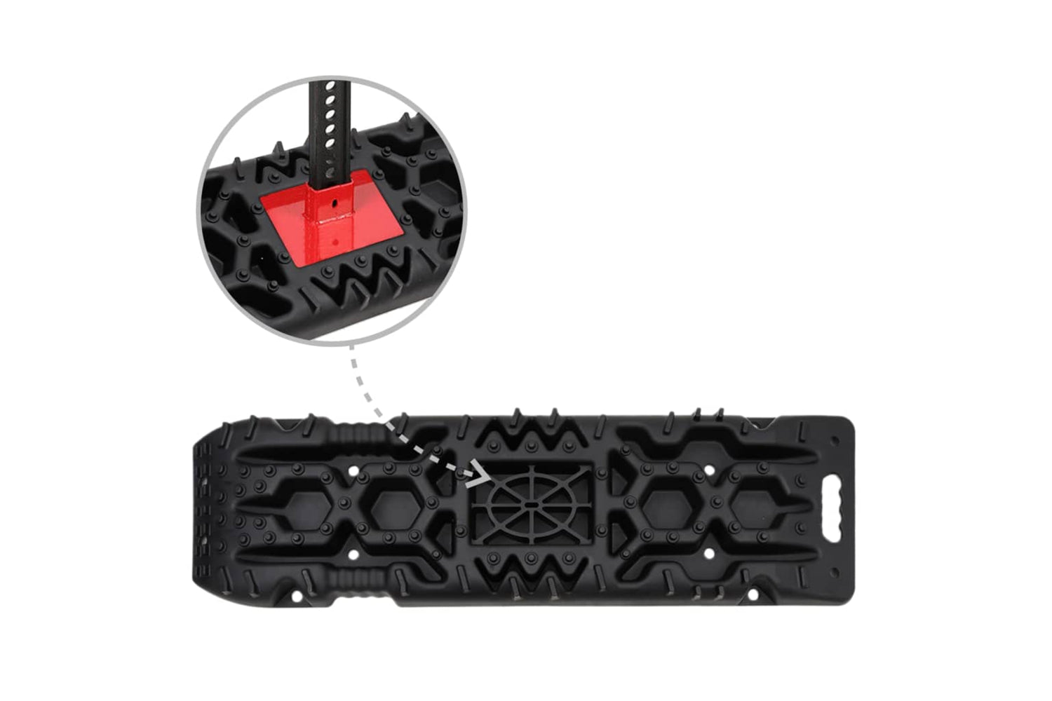 Vidaxl 210771 Traction Boards 2 Pcs Black 107x31x7 Cm Nylon-6