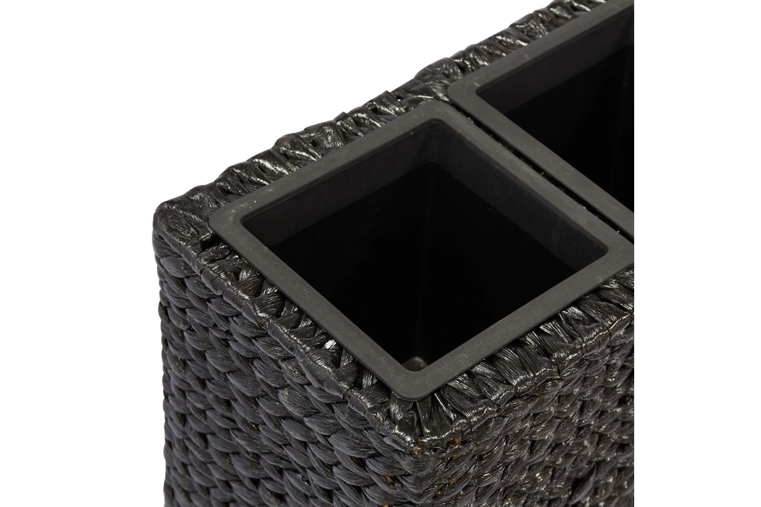 Vidaxl Raised Bed With 4 Pots Water Hyacinth Black-5