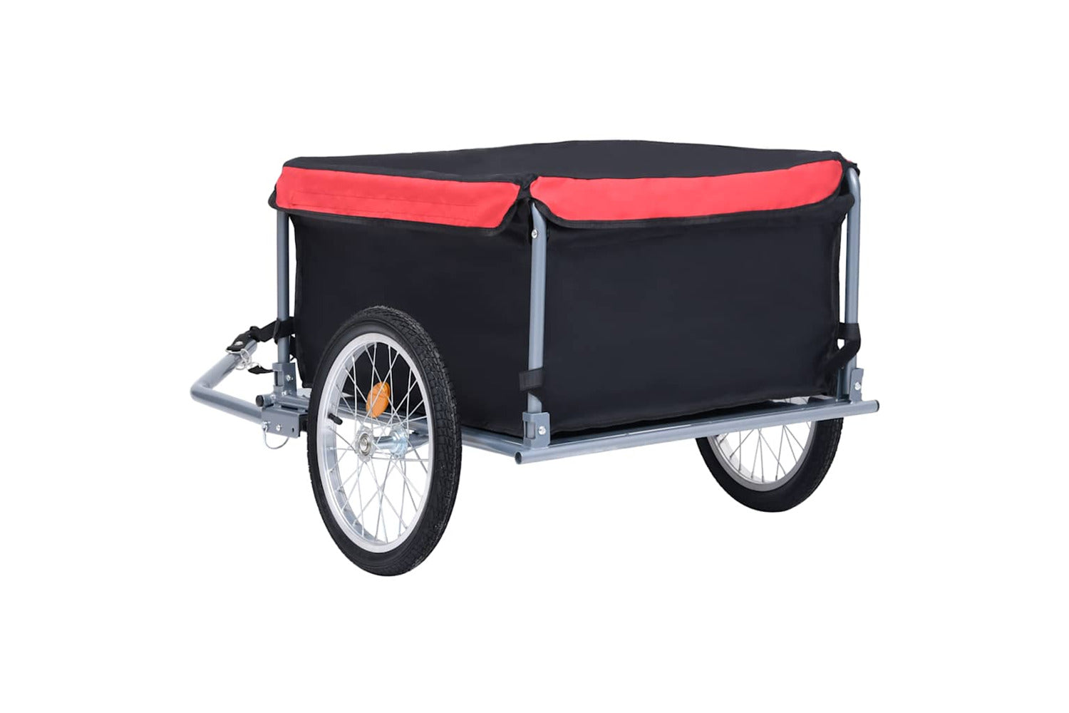 Vidaxl Bike Trailer Black And Red 65 Kg-5