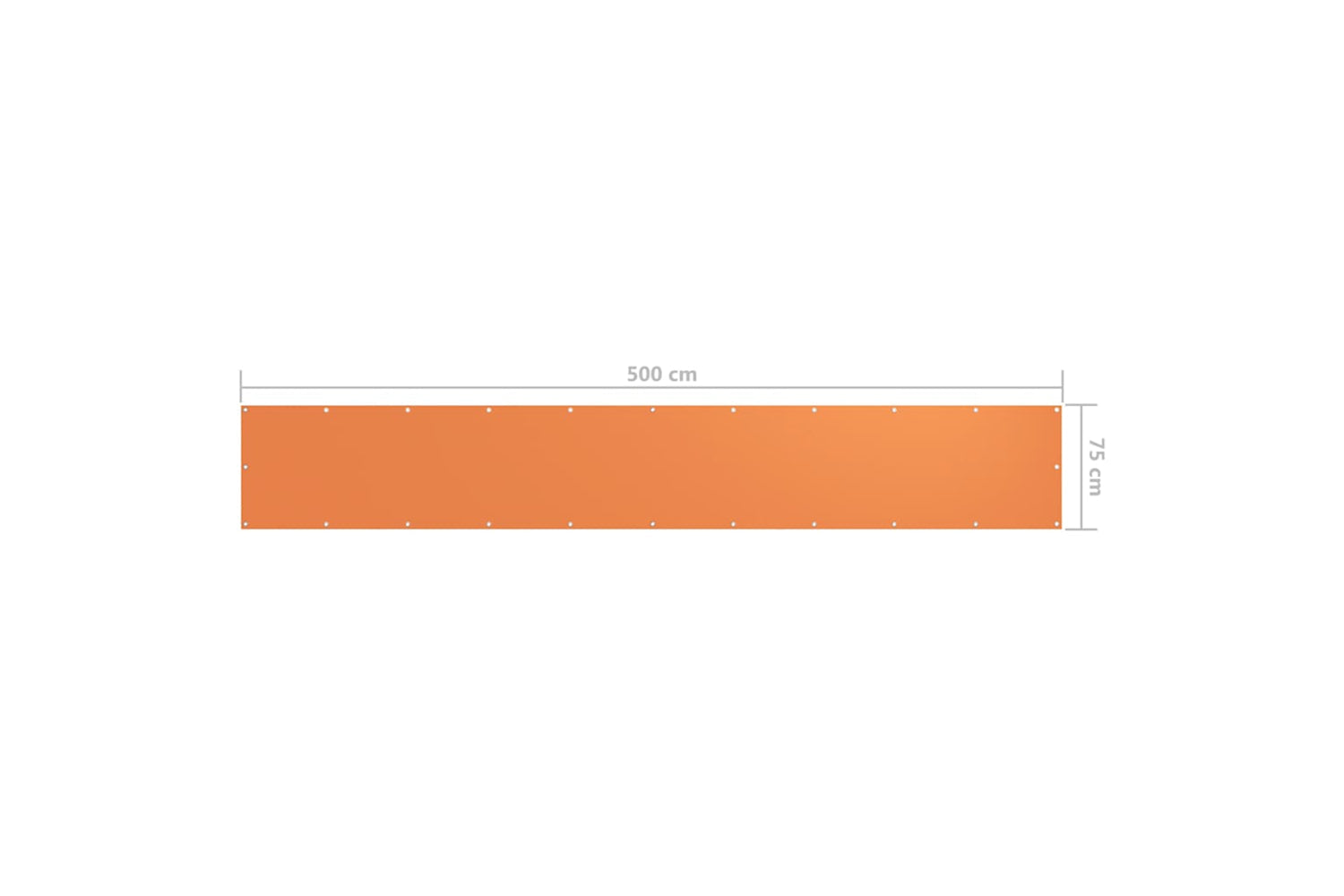 vidaXL 135046 Balcony Screen Orange 75x500cm Oxford Fabric-5