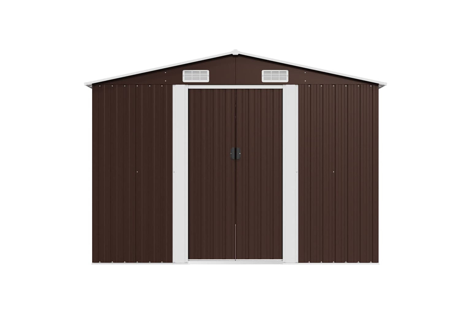 vidaXL 143355 Garden Shed 257x580x181cm Metal Brown-5