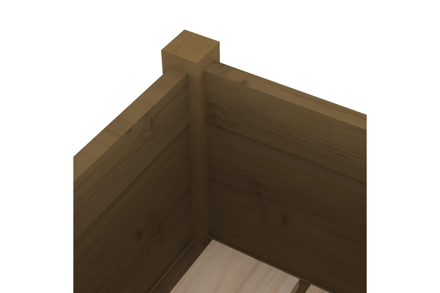 vidaXL 810786 Garden Planters 2 Pcs Honey Brown 31x31x70cm Solid Pinewood-5