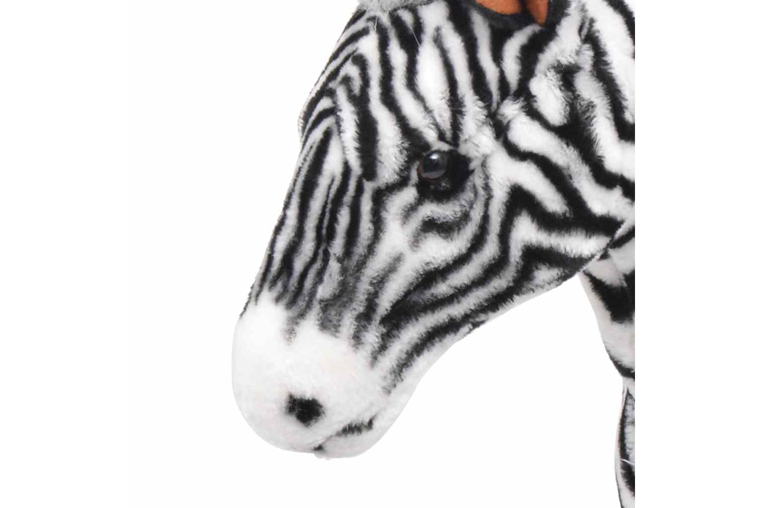 vidaXL 91335 Standing Plush Toy Zebra Black And White Xxl-3