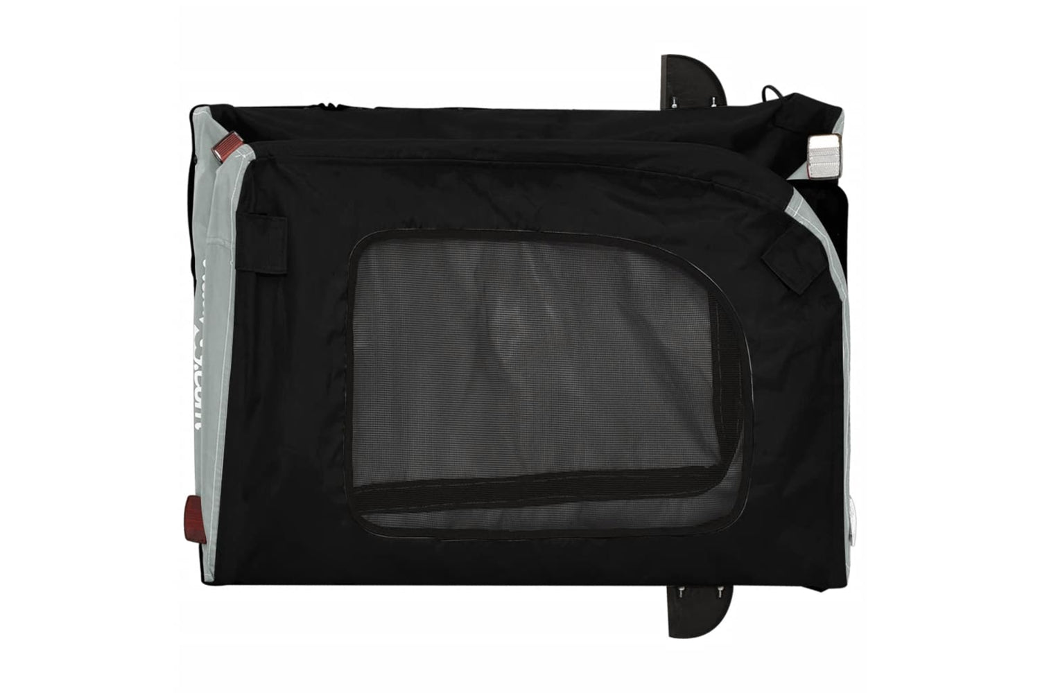 Vidaxl 93832 Pet Bike Trailer Black And Grey Oxford Fabric And Iron-8