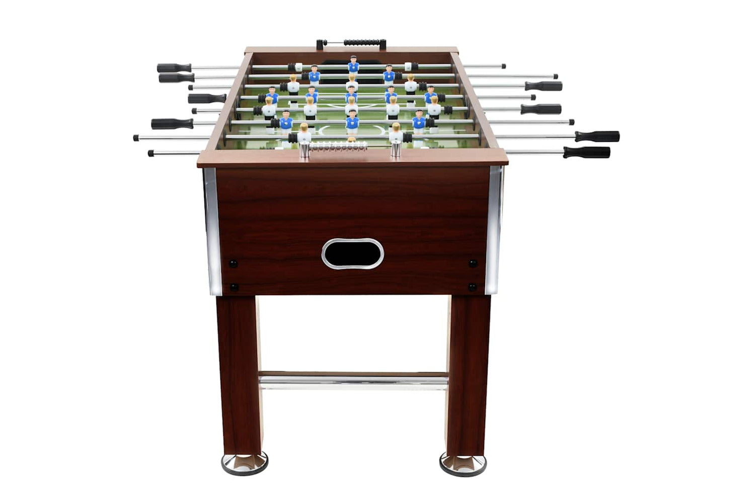 Vidaxl Football Table Steel 60 Kg 140x74.5x87.5 Cm Brown-3