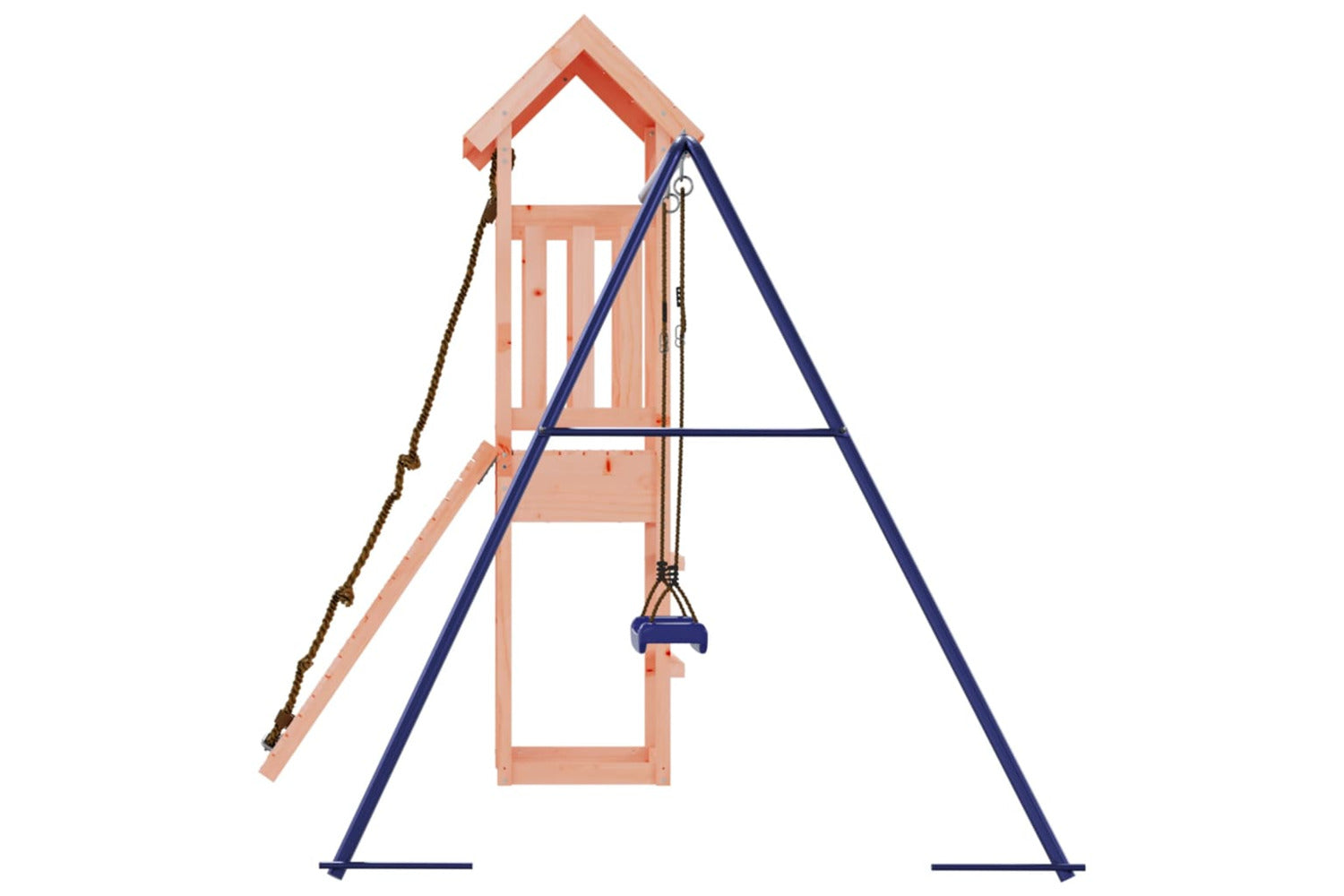 Vidaxl 3155814 Playhouse With Climbing Wall Swing Solid Wood Douglas-6