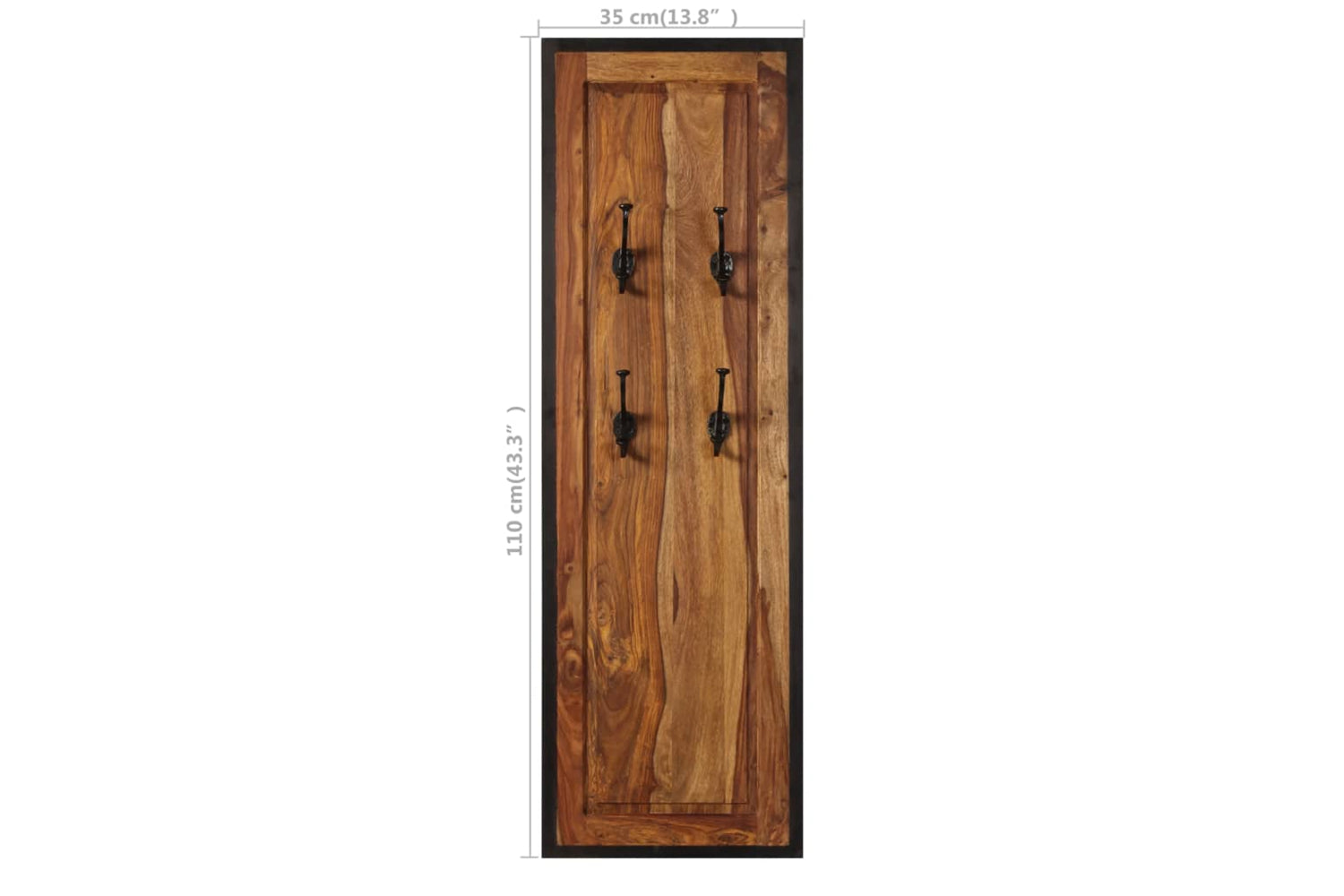 Vidaxl 246232 Coat Racks 2 Pcs Solid Sheesham Wood-8