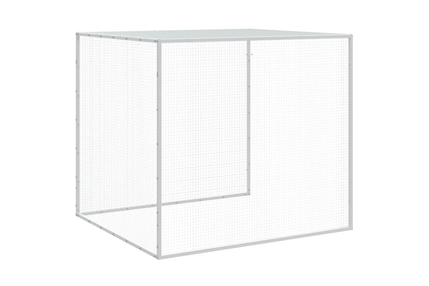 vidaXL 3189041 Chicken Cage With Roof Anthracite 603x98x90cm Galvanised Steel-7