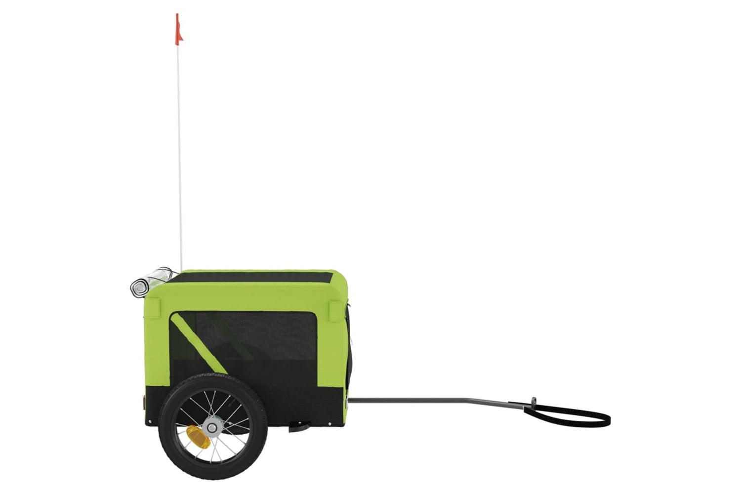 Vidaxl 93913 Pet Bike Trailer Green And Black Oxford Fabric And Iron-6