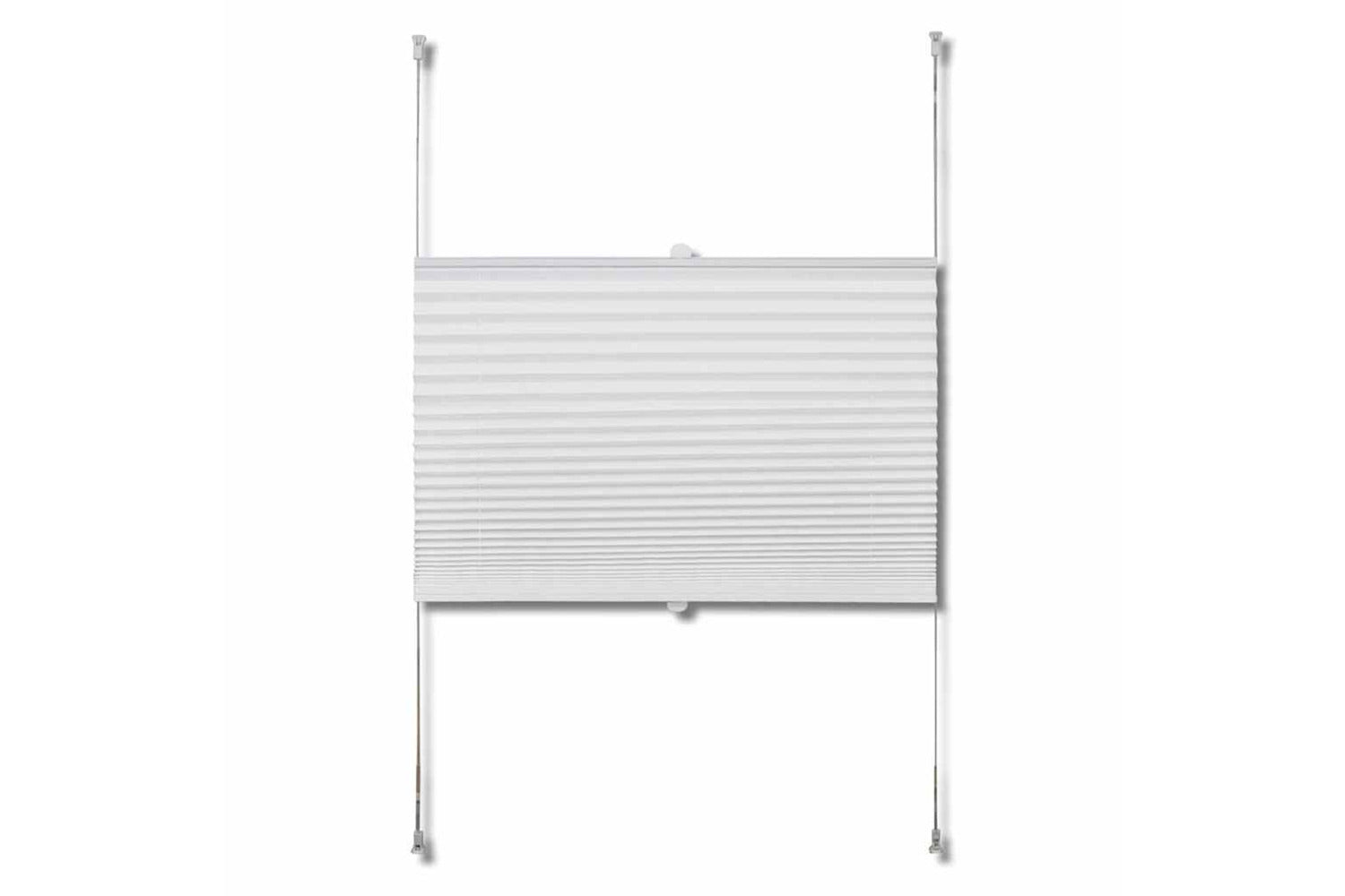 Vidaxl Plisse Blind 40x125cm White Pleated Blind-3