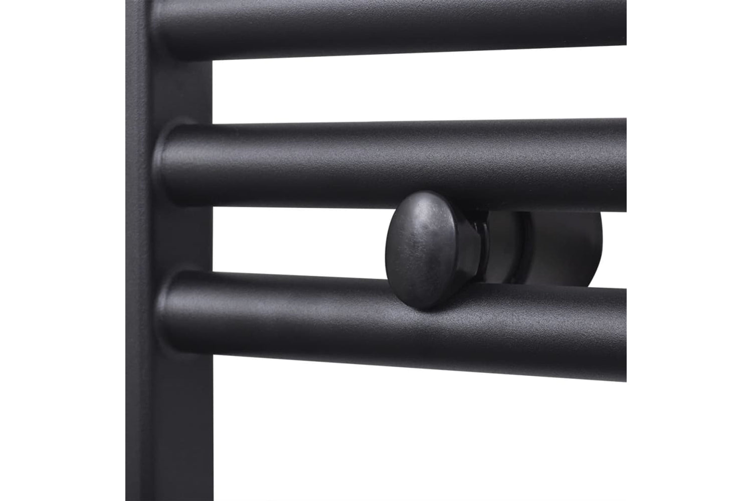 Vidaxl 141907 Black Bathroom Central Heating Towel Rail Radiator 500x1160mm-5