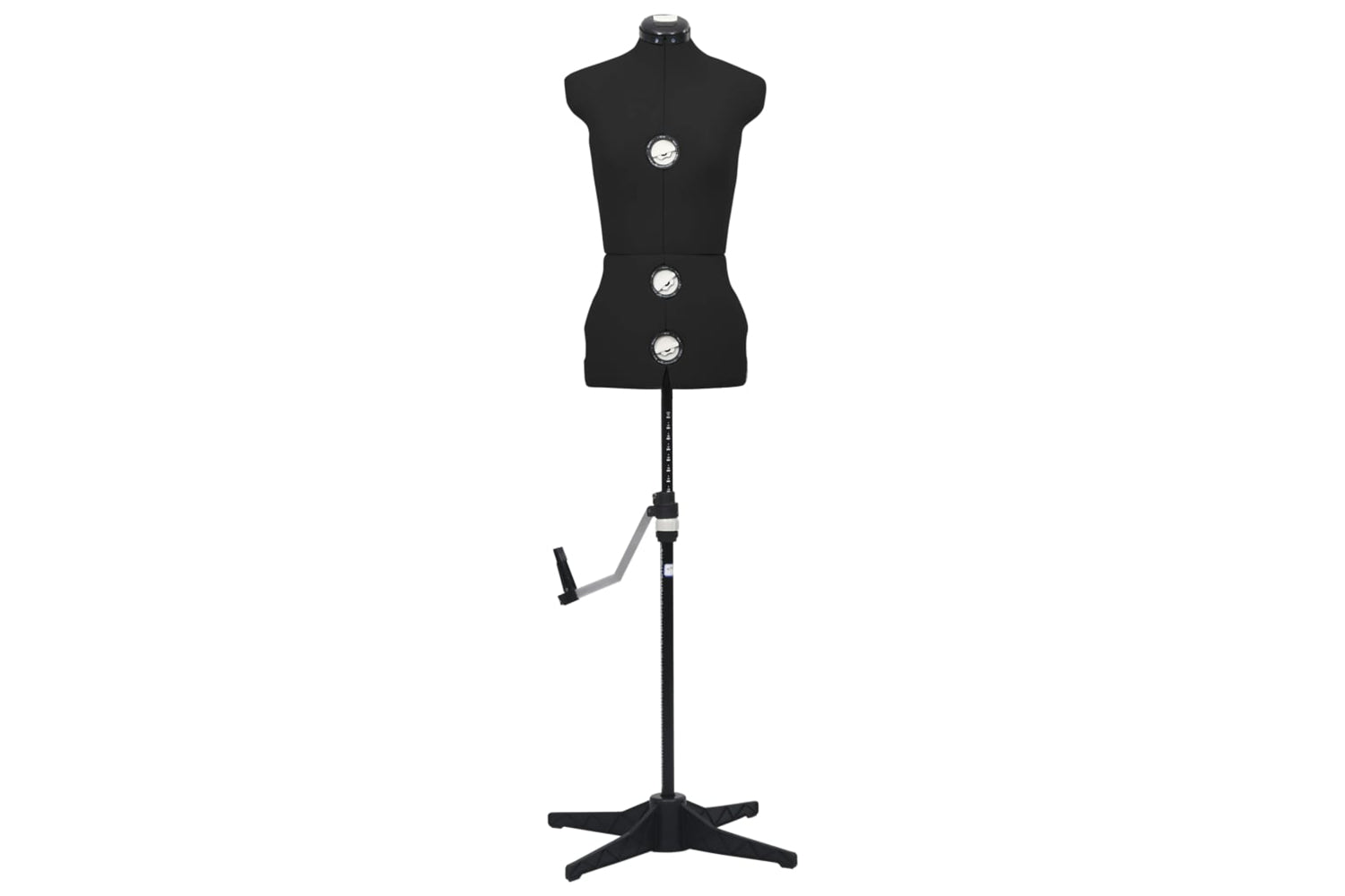 Vidaxl 288485 Adjustable Dress Form Female Black S Size 33-40-3