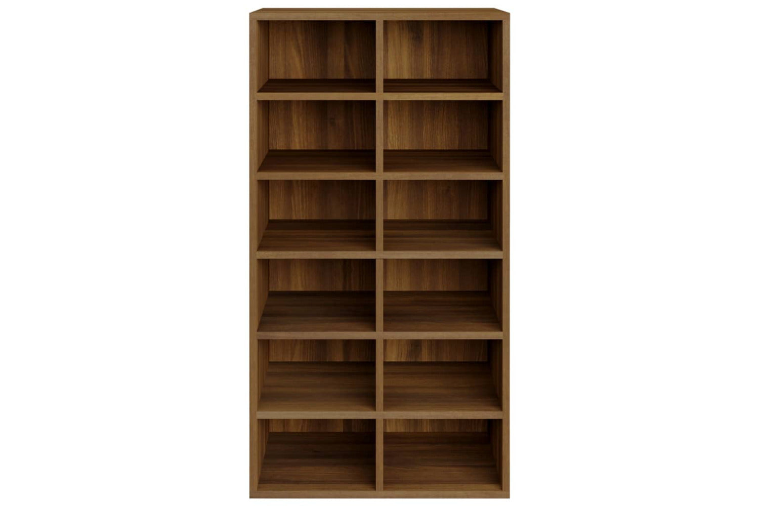 vidaXL 815311 Shoe Rack Brown Oak 54x34x100.5cm Engineered Wood
