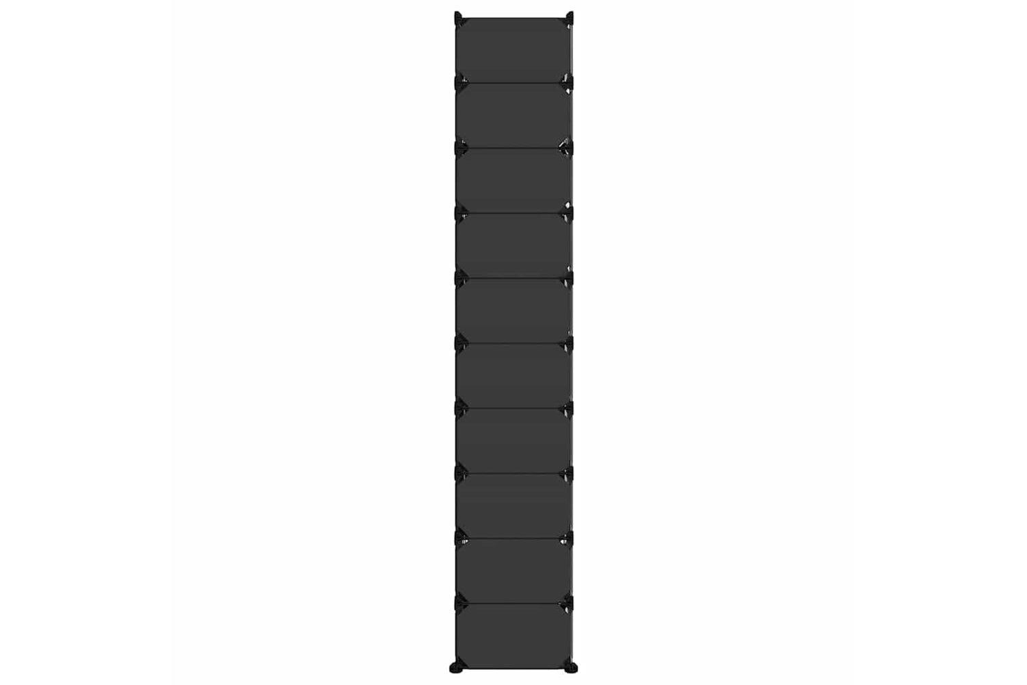 vidaXL 340560 Shoe Rack Black 44x32x174cm Pp-3
