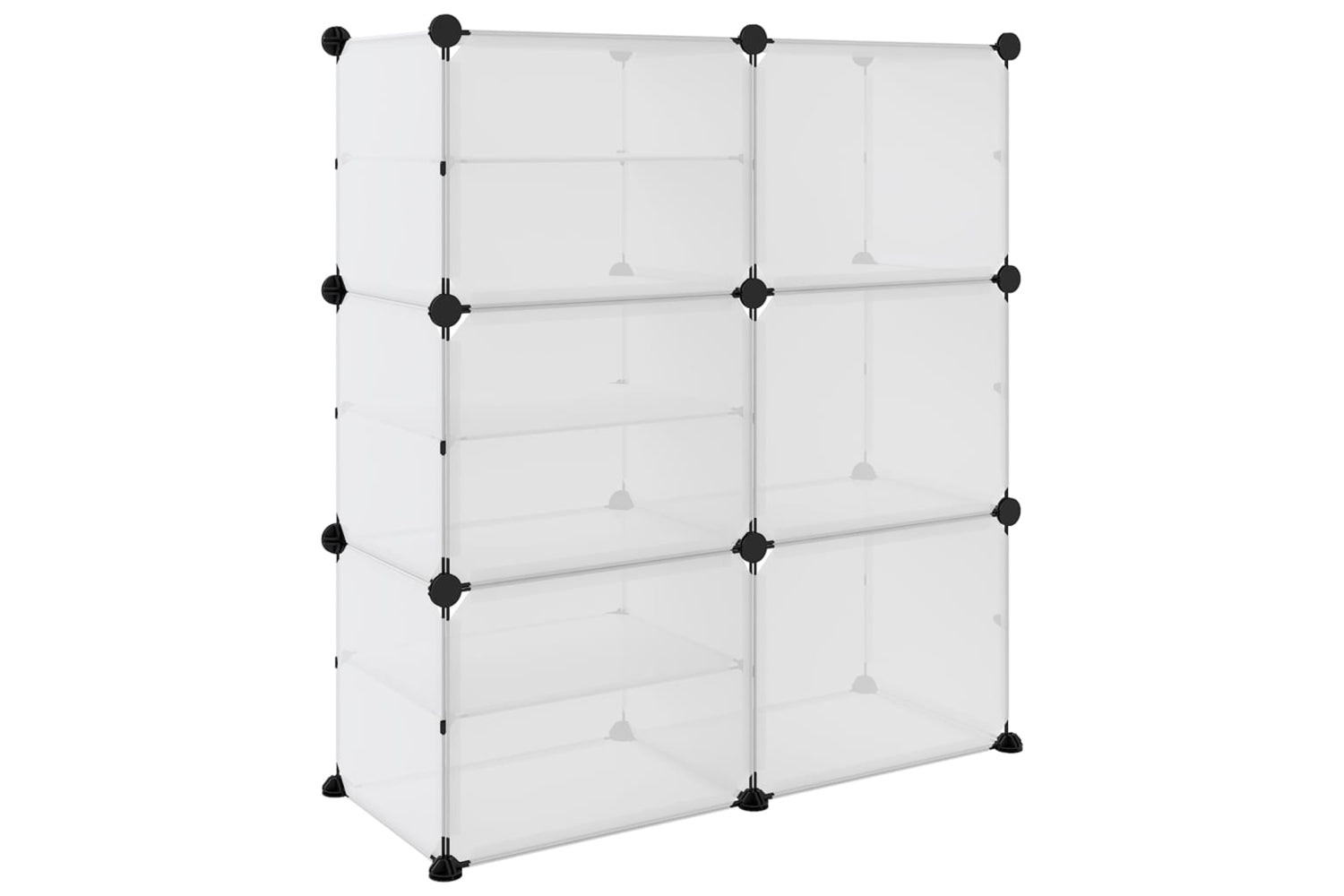 vidaXL 340568 Shoe Rack Transparent 84x31.5x93cm Pp-4