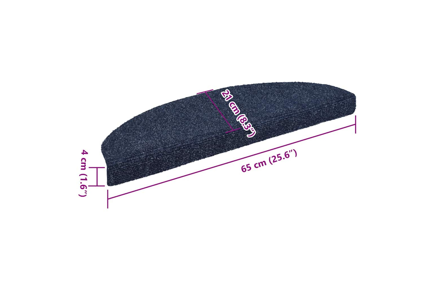 vidaXL 149708 Self-adhesive Stair Mats 5 Pcs Blue 65x21x4cm Needle Punch-8
