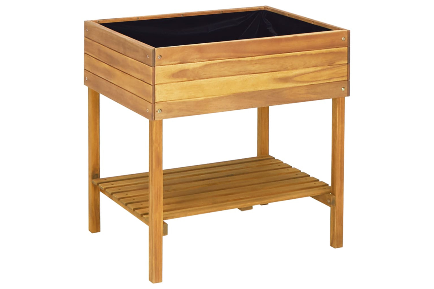 vidaXL 46584 Raised Garden Planter 78.5x58.5x78.5cm Solid Acacia Wood-2