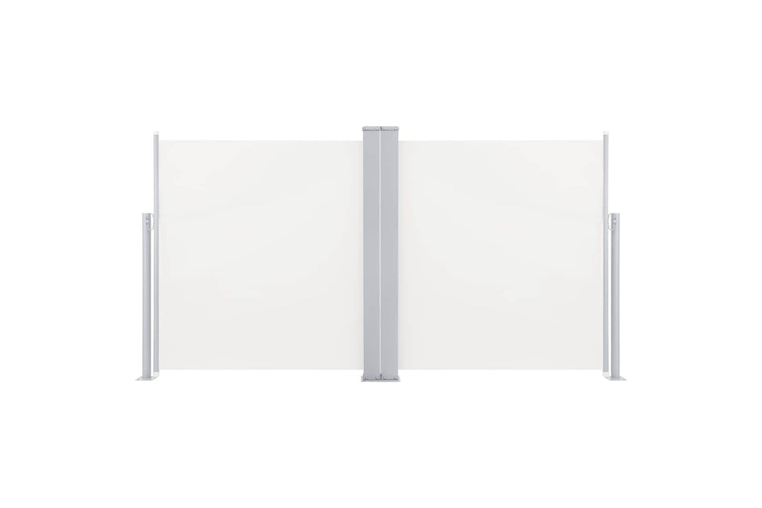 vidaXL 48449 Retractable Side Awning Cream 120x600cm-2
