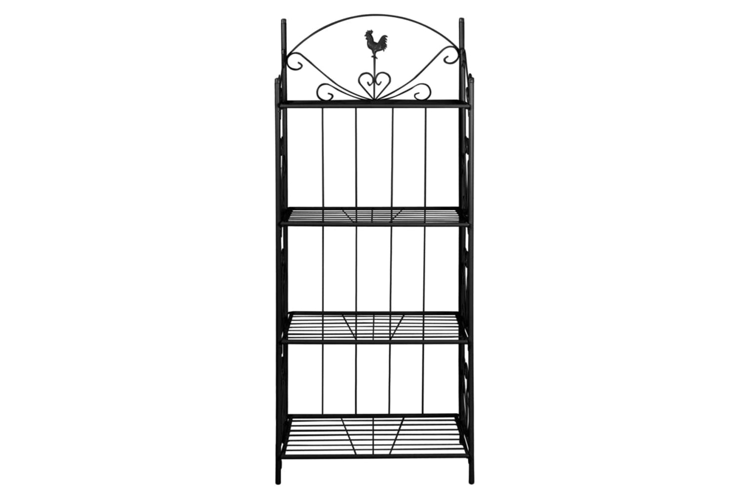 Vidaxl 40780 Plant Rack Square Black-2