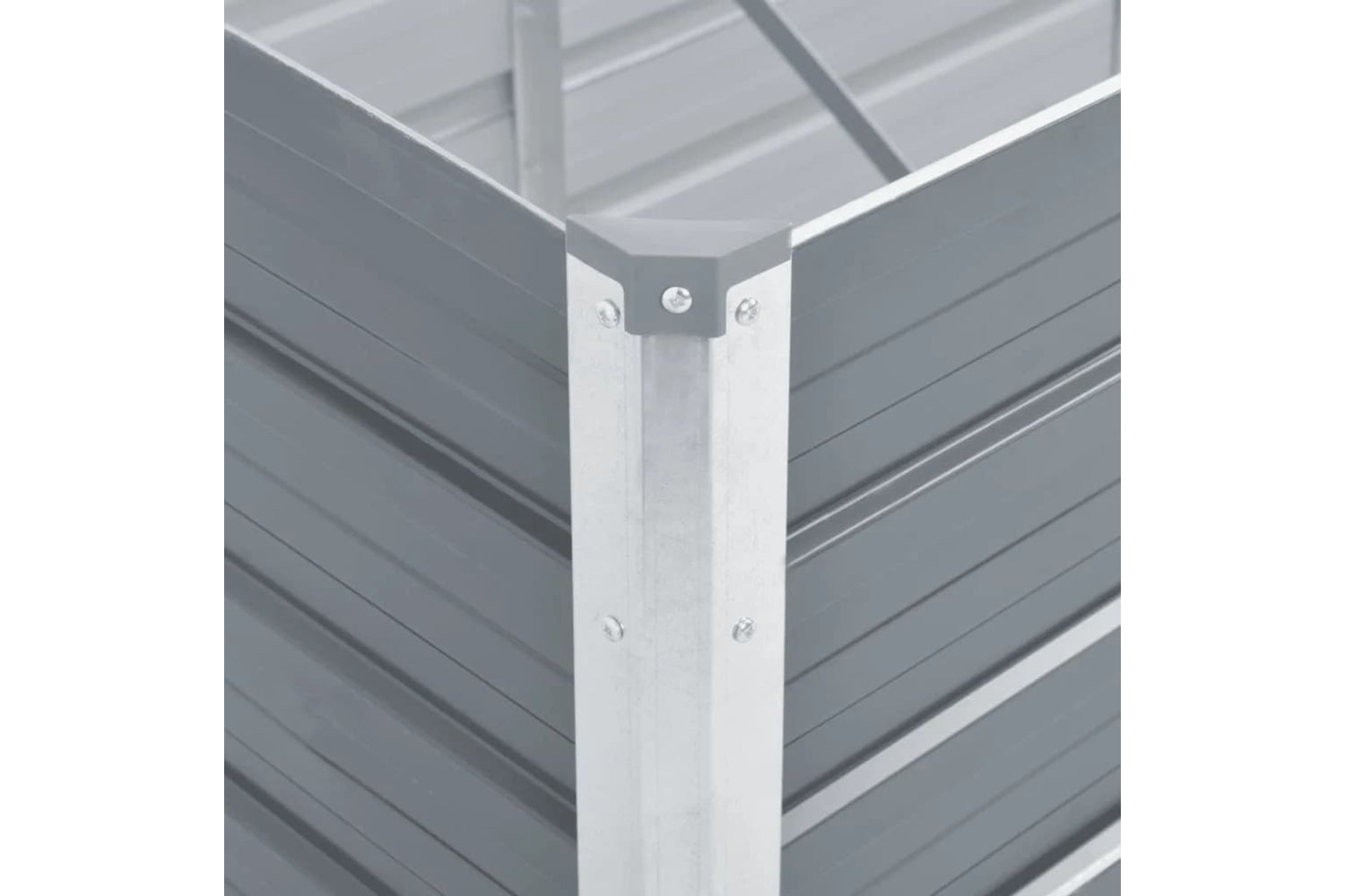 vidaXL 47072 Garden Raised Bed Galvanised Steel 600x80x45cm Grey-6