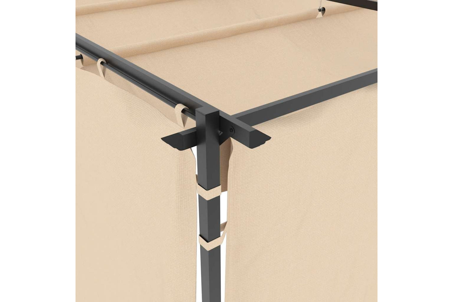 Vidaxl Gazebo With Curtains 3x6 M Cream Steel-6