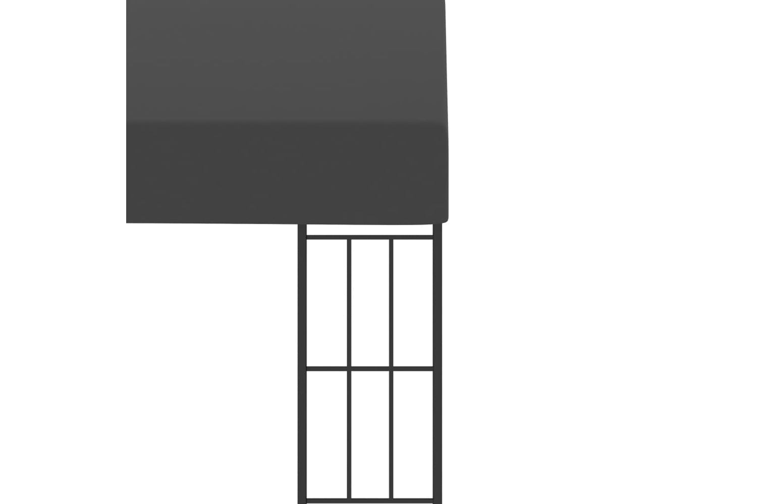 Vidaxl 47990 Wall-mounted Gazebo 3x3 M Anthracite Fabric-5
