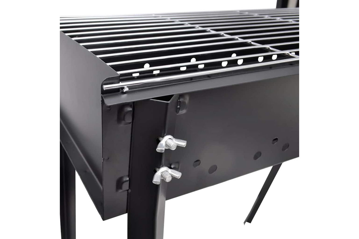 Vidaxl Bbq Stand Charcoal Barbecue Square 75 X 28 Cm-4