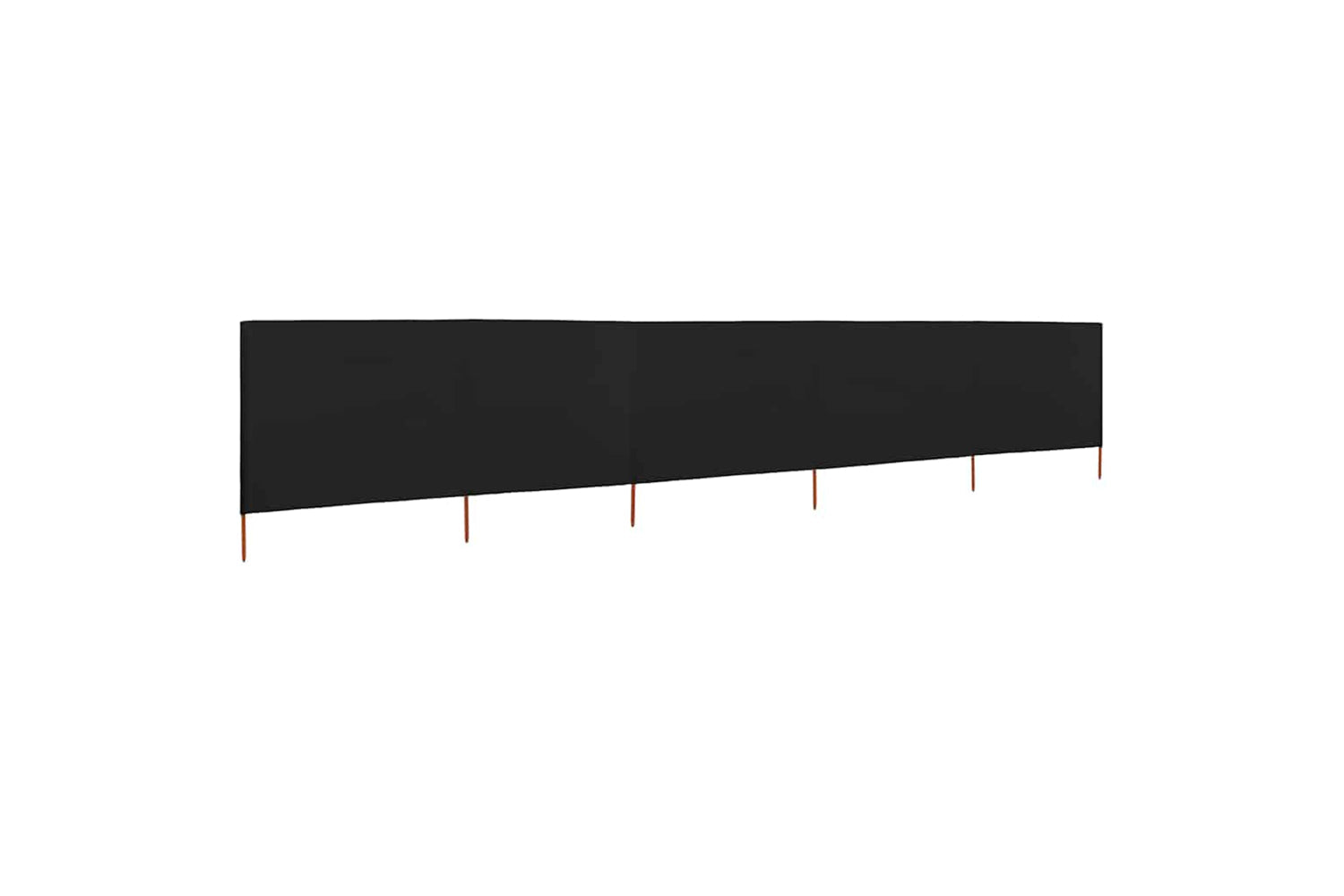 vidaXL 47170 5-panel Wind Screen Fabric 600x160cm Black-2