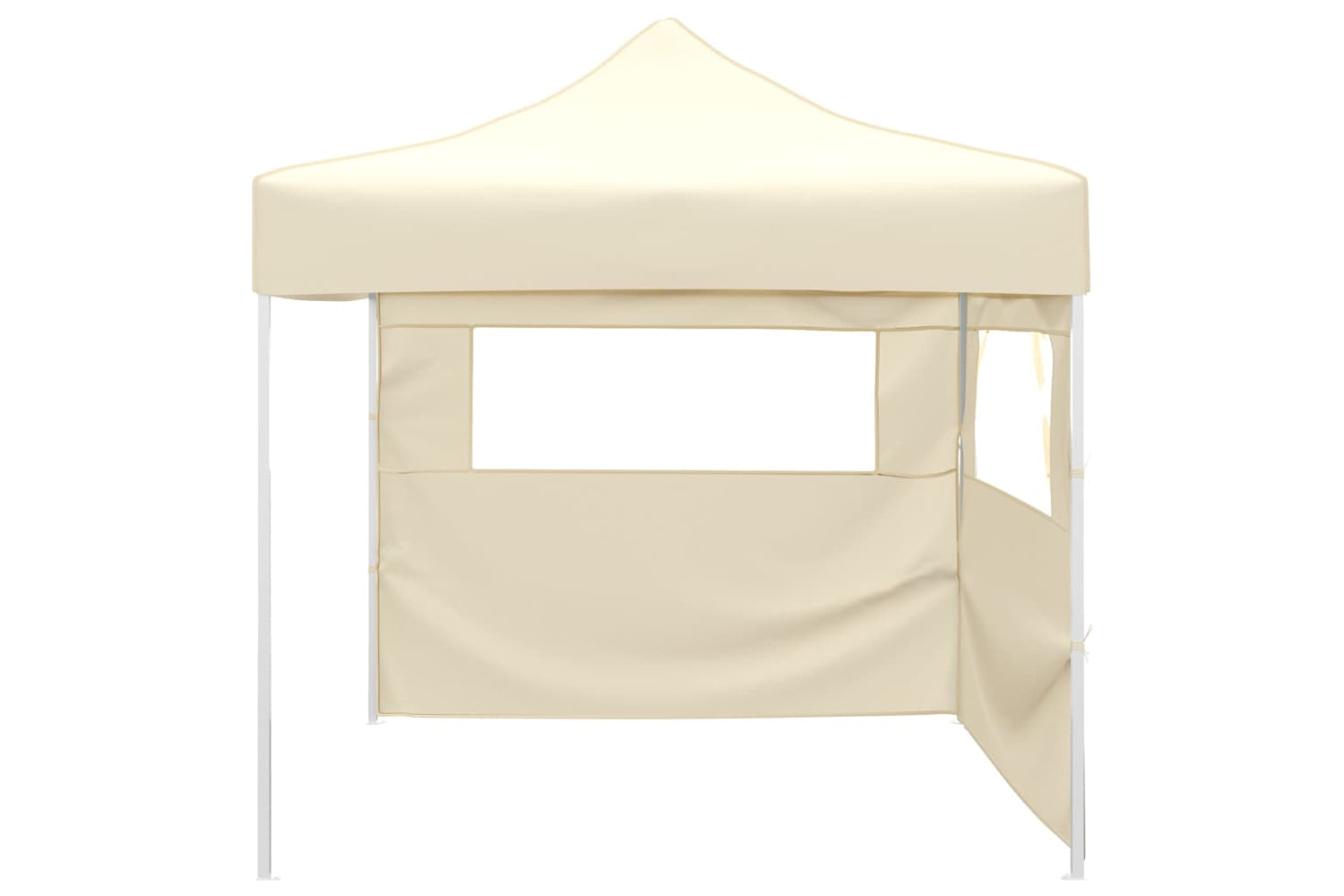 Vidaxl Foldable Tent With 2 Walls 3x3 M Cream-2