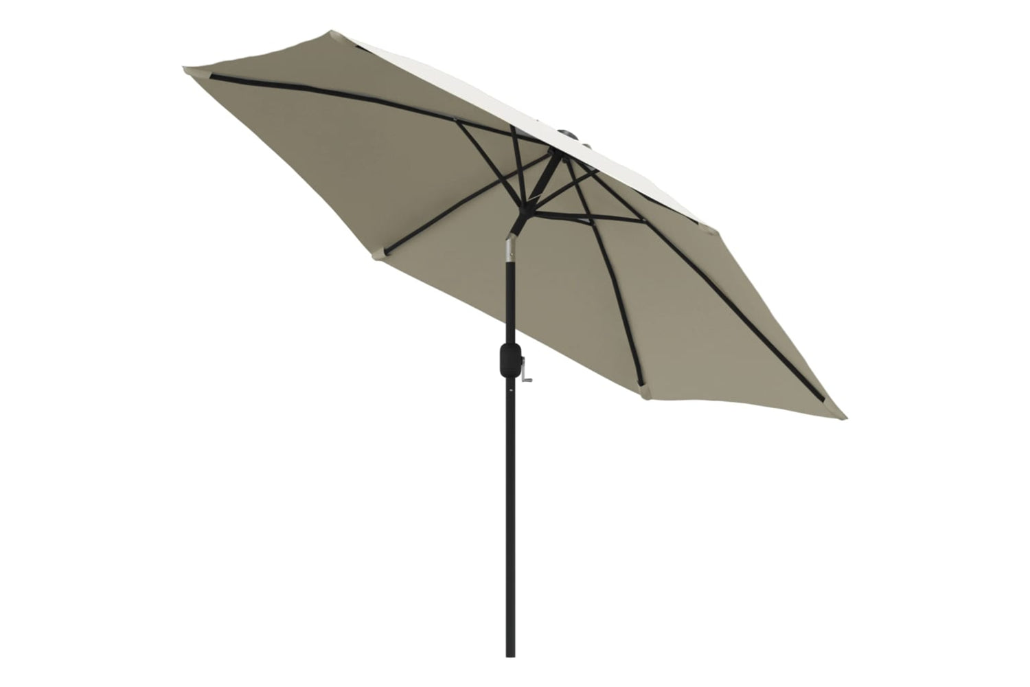 Vidaxl Parasol Sand White 3m Steel Pole-2