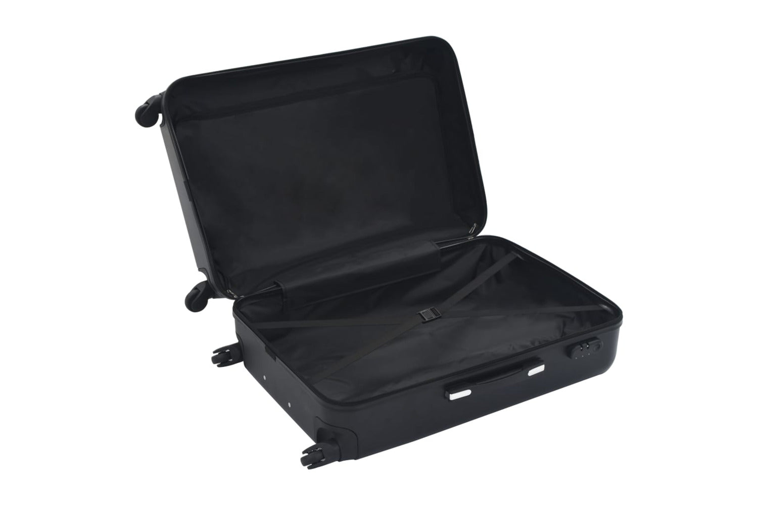 Vidaxl 91886 Hardcase Trolley Set 3 Pcs Black Abs-6
