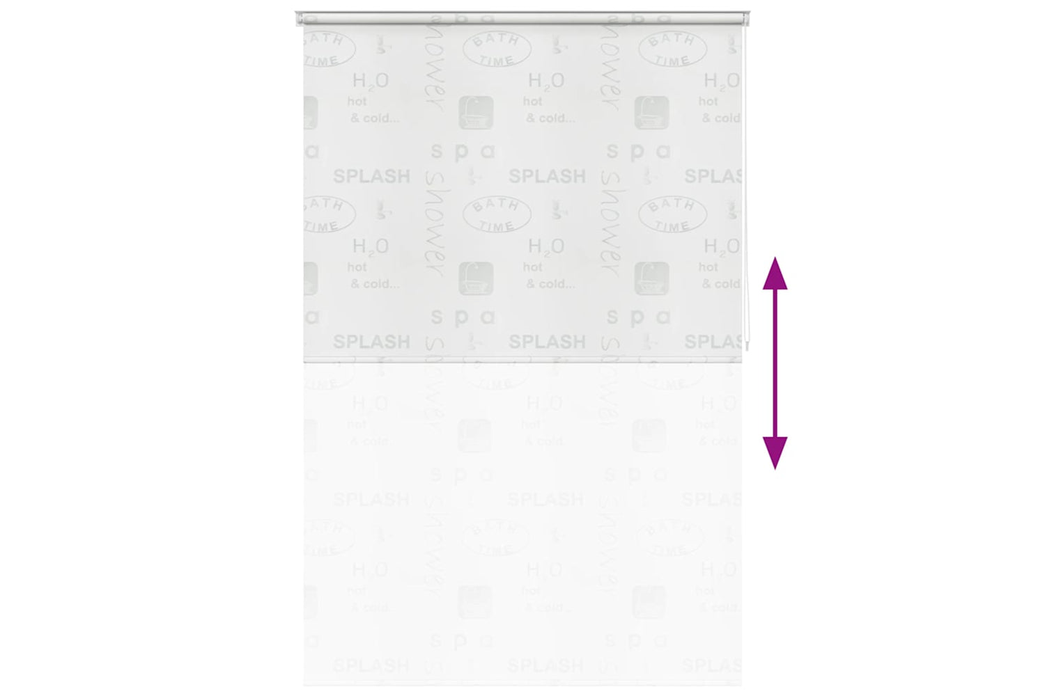 Vidaxl Shower Roller Blind 140x240 Cm Splash-4