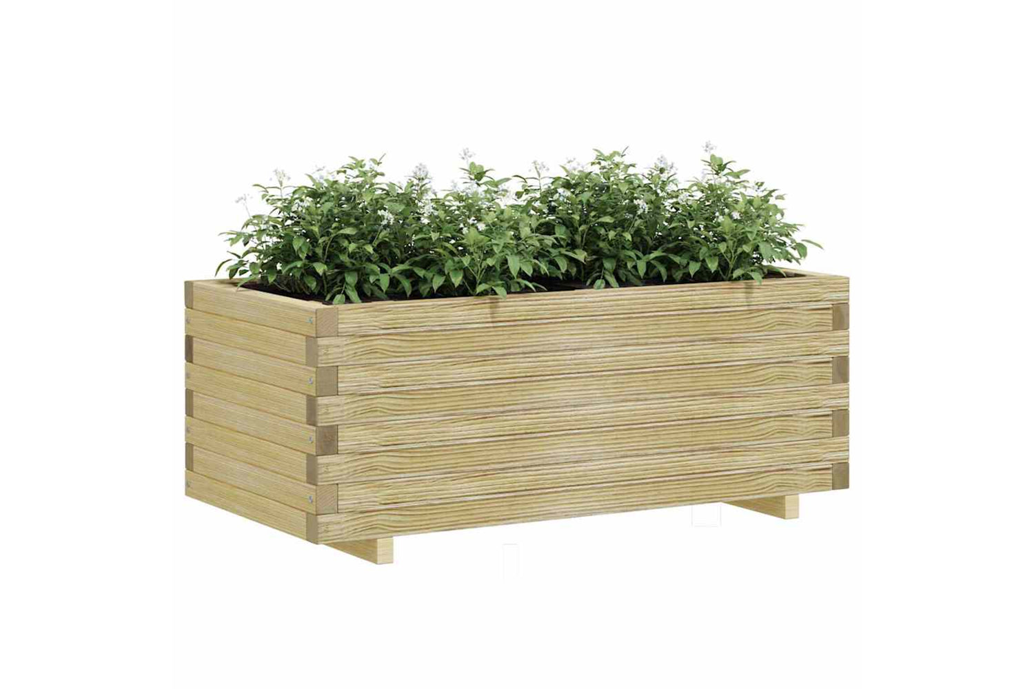 vidaXL Raised Bed 100x50x40cm Wood Rectangular-4
