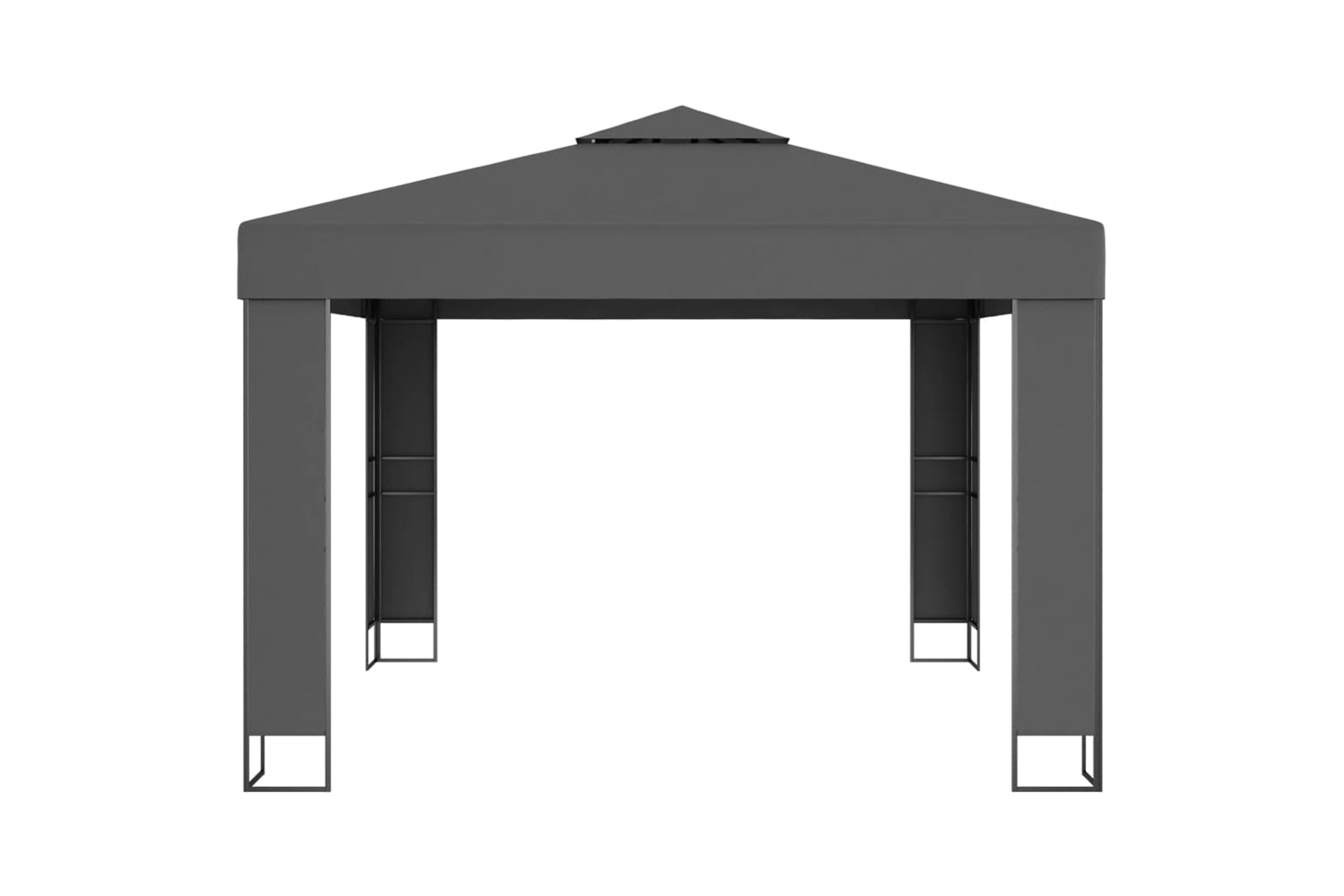 Vidaxl 47952 Gazebo With Double Roof 3x3 M Anthracite-2