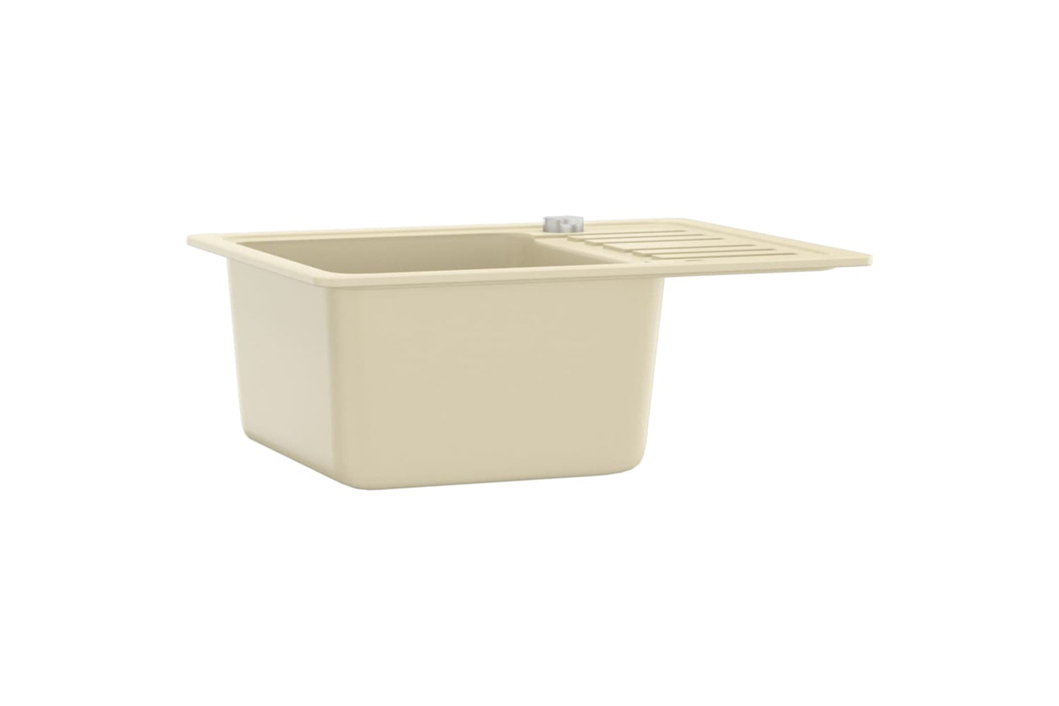 Vidaxl Granite Kitchen Sink Single Basin Beige-2