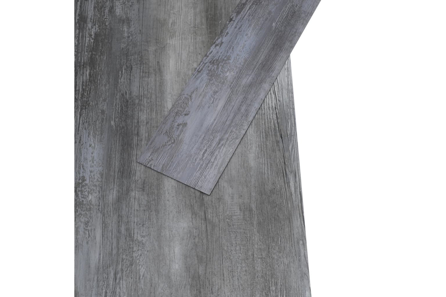 Vidaxl Non Self-adhesive Pvc Flooring Planks 5.26 MÂ² 2 Mm Shiny Grey-3