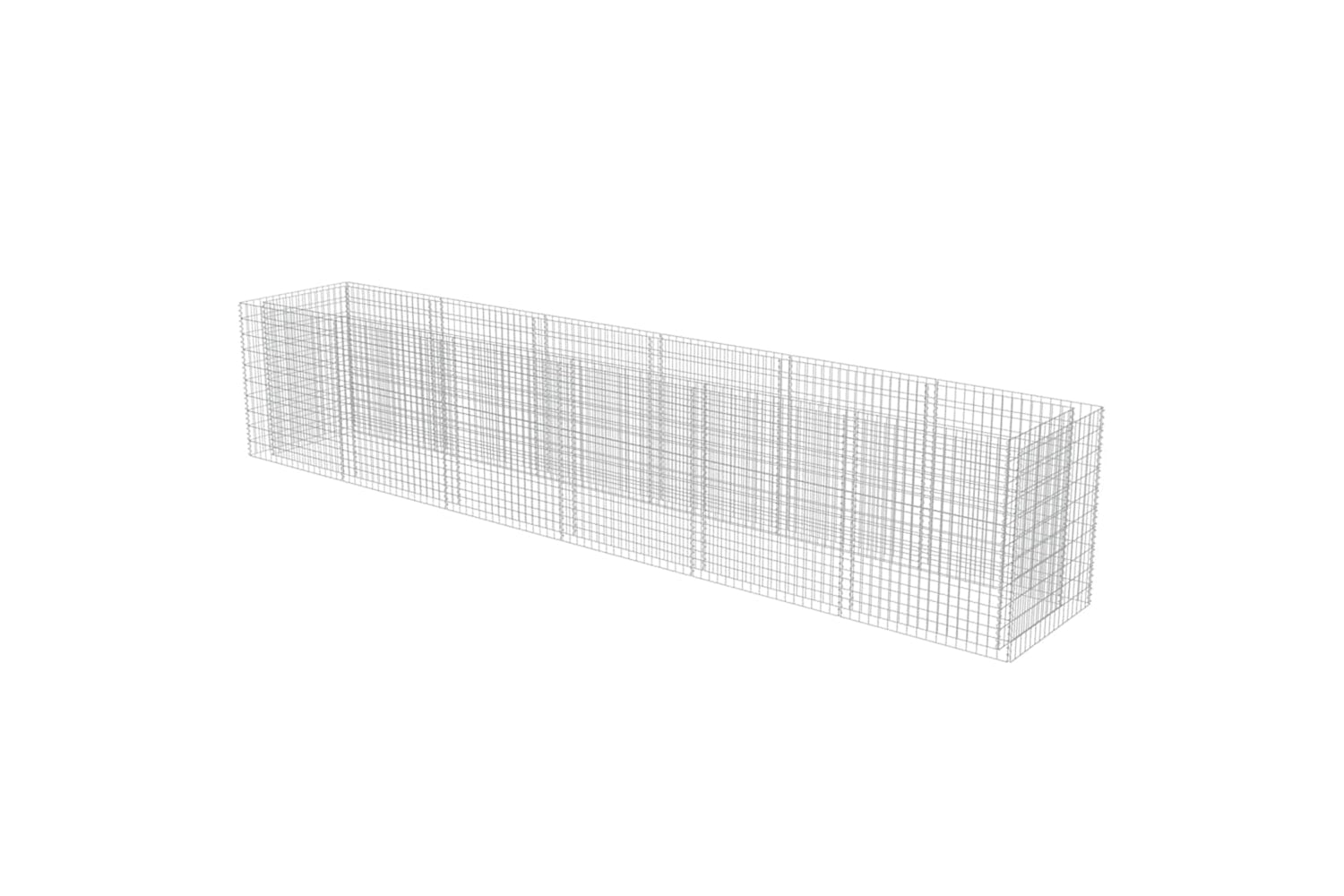 vidaXL 143554 Gabion Raised Bed Galvanised Steel 540x90x100cm-2
