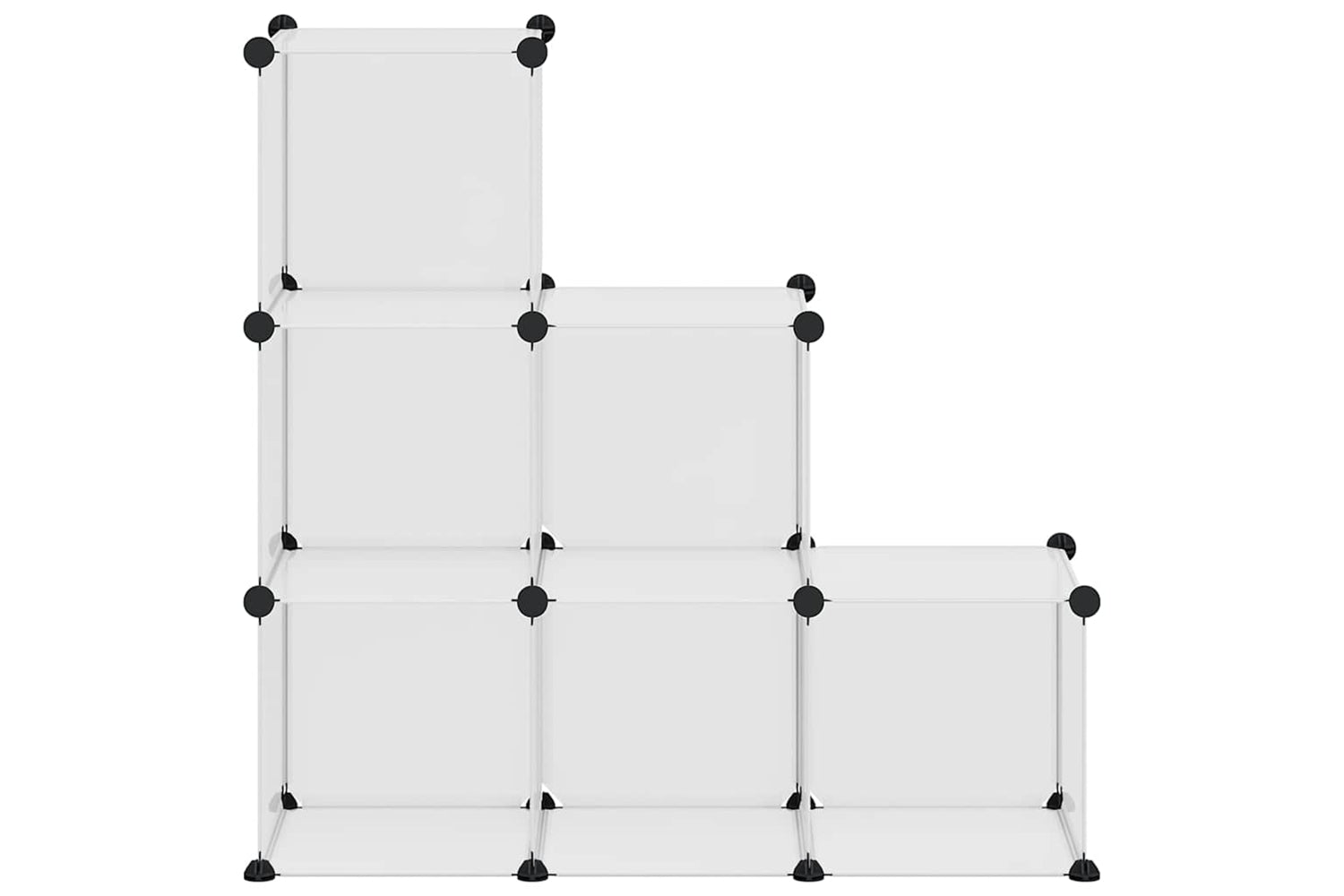 Vidaxl 340552 Storage Cube Organiser With 6 Cubes Transparent Pp-4
