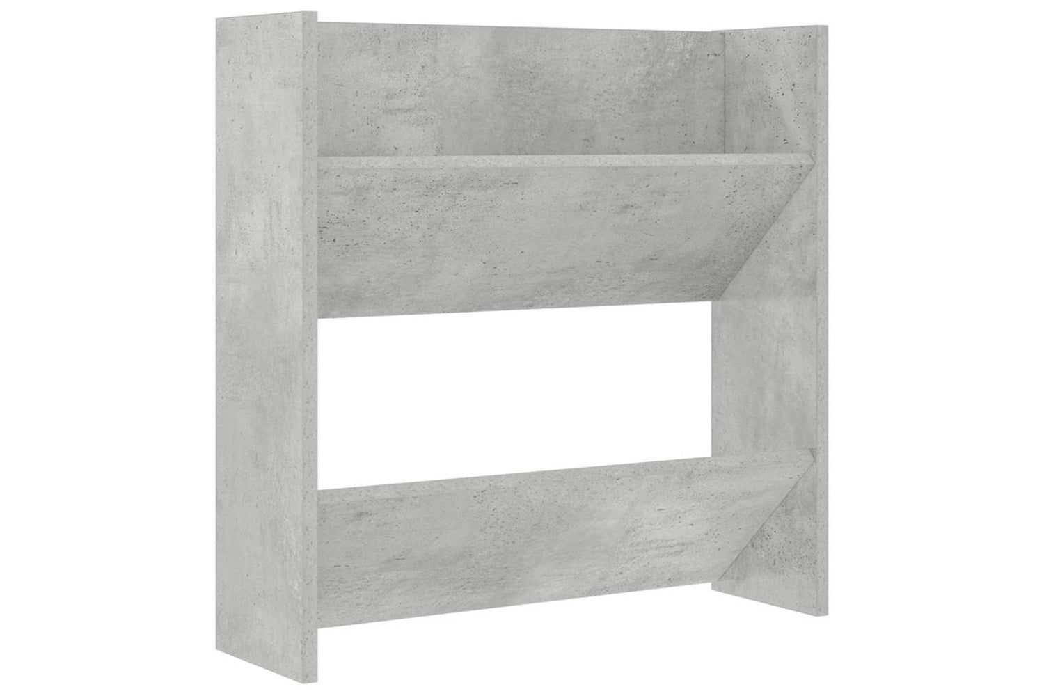 vidaXL 806727 Wall Shoe Cabinets 2 Pcs Concrete Grey 60x18x60cm Engineered Wood-4