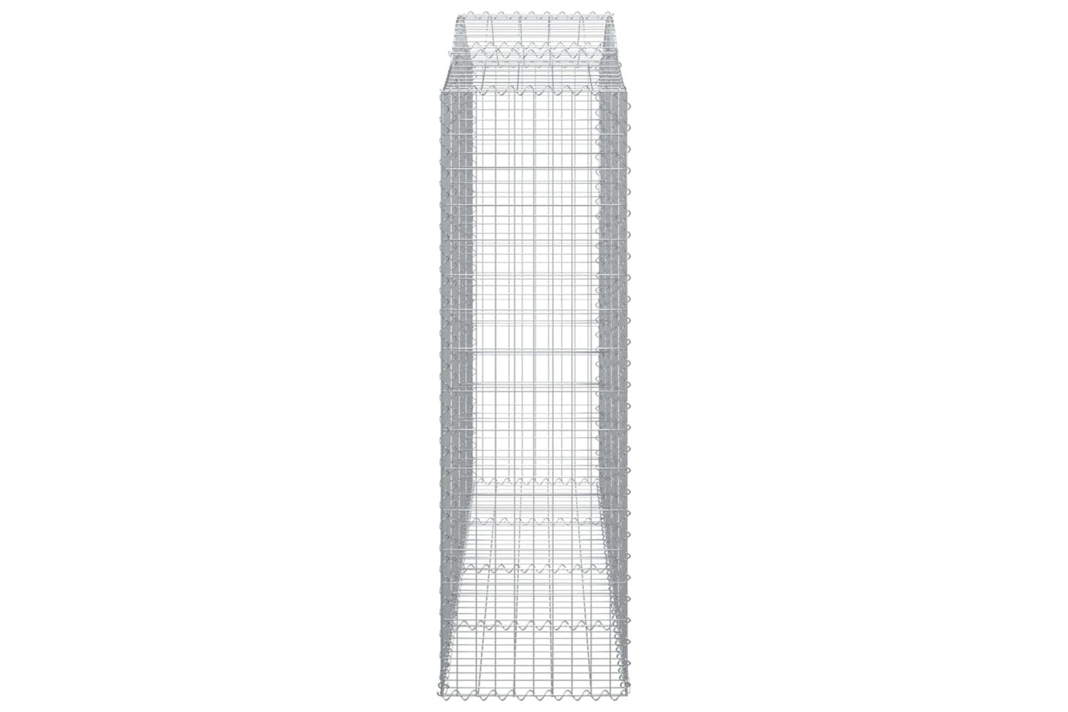 vidaXL 3145706 Arched Gabion Baskets 5 Pcs 200x50x160/180cm Galvanised Iron-4