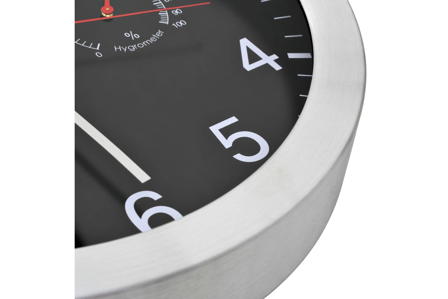 Vidaxl 50624 Wall Clock With Hygrometer and Thermometer 30 cm | Black-4
