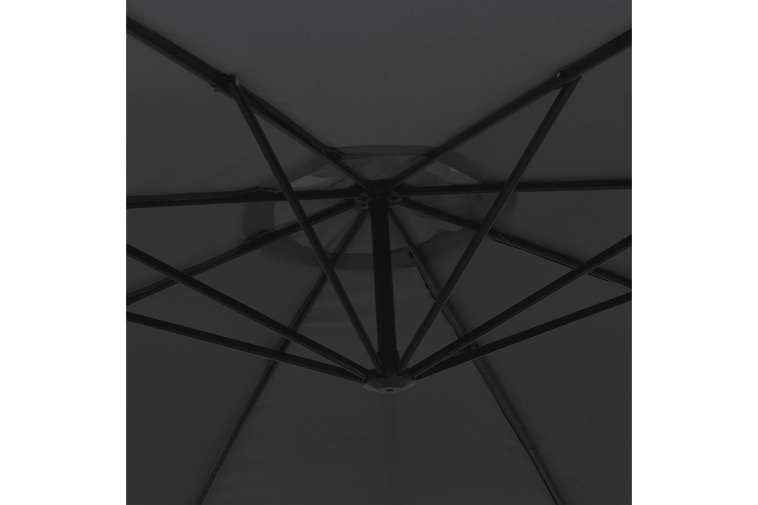 vidaXL 47130 Cantilever Umbrella With Aluminium Pole 350cm Black-6