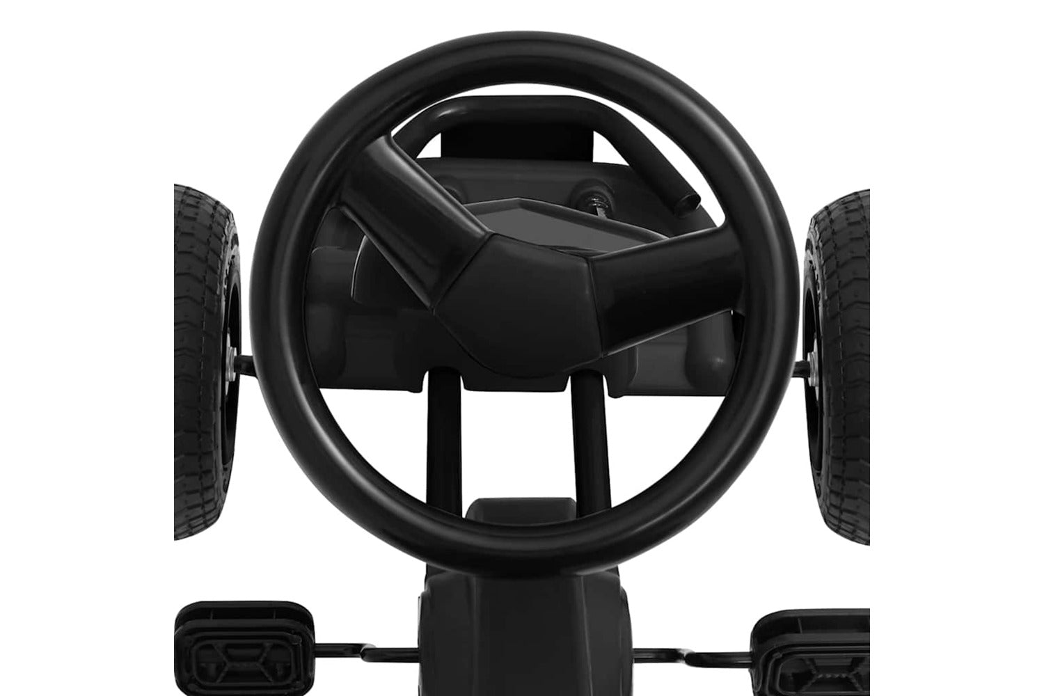 Vidaxl Pedal Go-kart With Pneumatic Tyres | Black-5