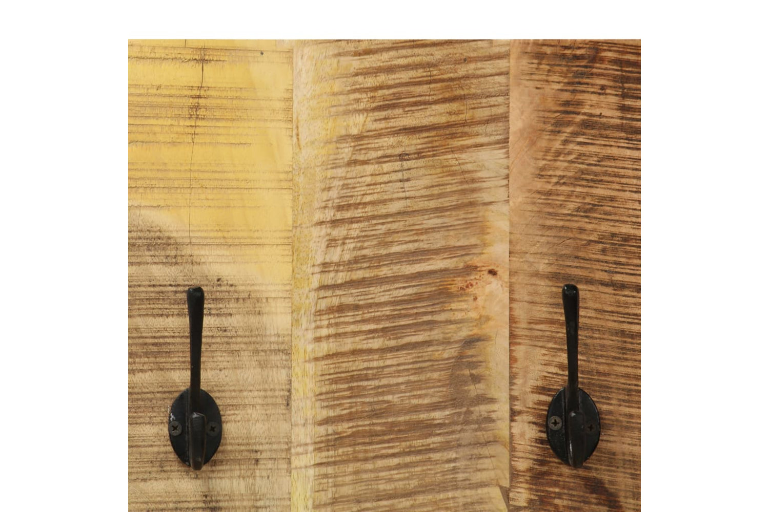 vidaXL 246025 Wall-mounted Coat Racks 2 Pcs Solid Mango Wood 36x110x3cm-5