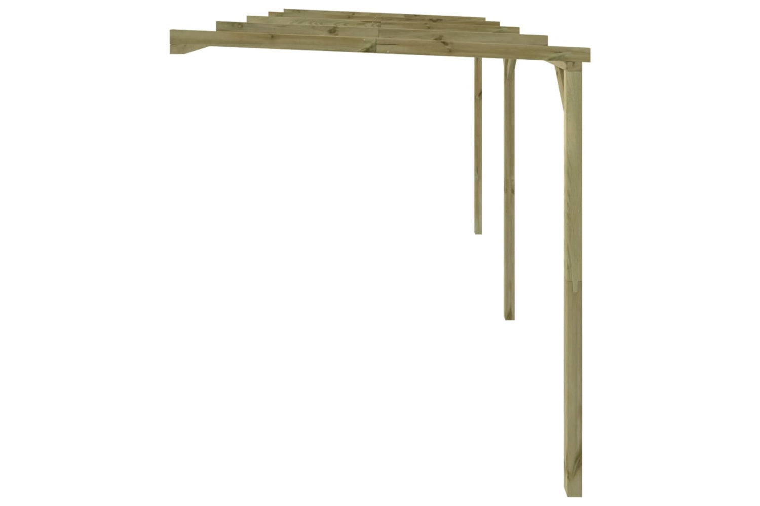 Vidaxl 41710 Lean-to Pergola 2x4x2.2 M Wood-3